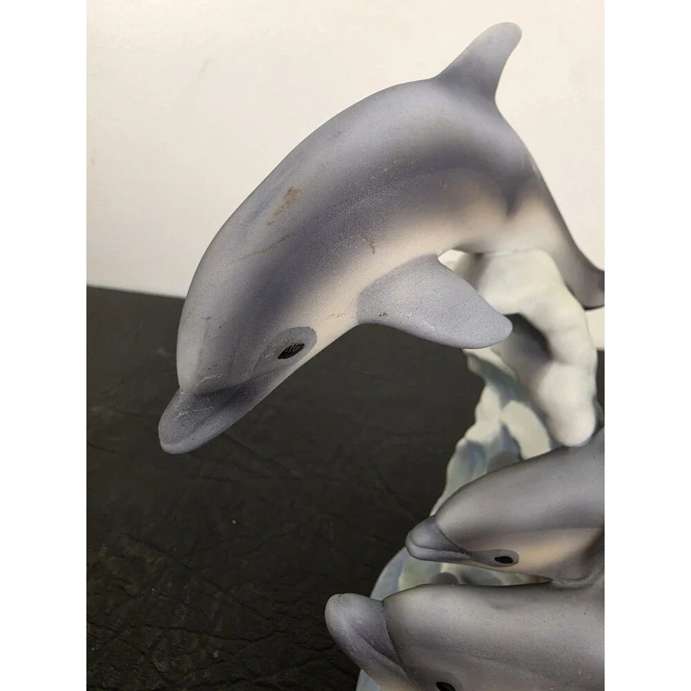 Homco Endangered Species collection. Dolphins. Masterpiece Porcelain. 1994